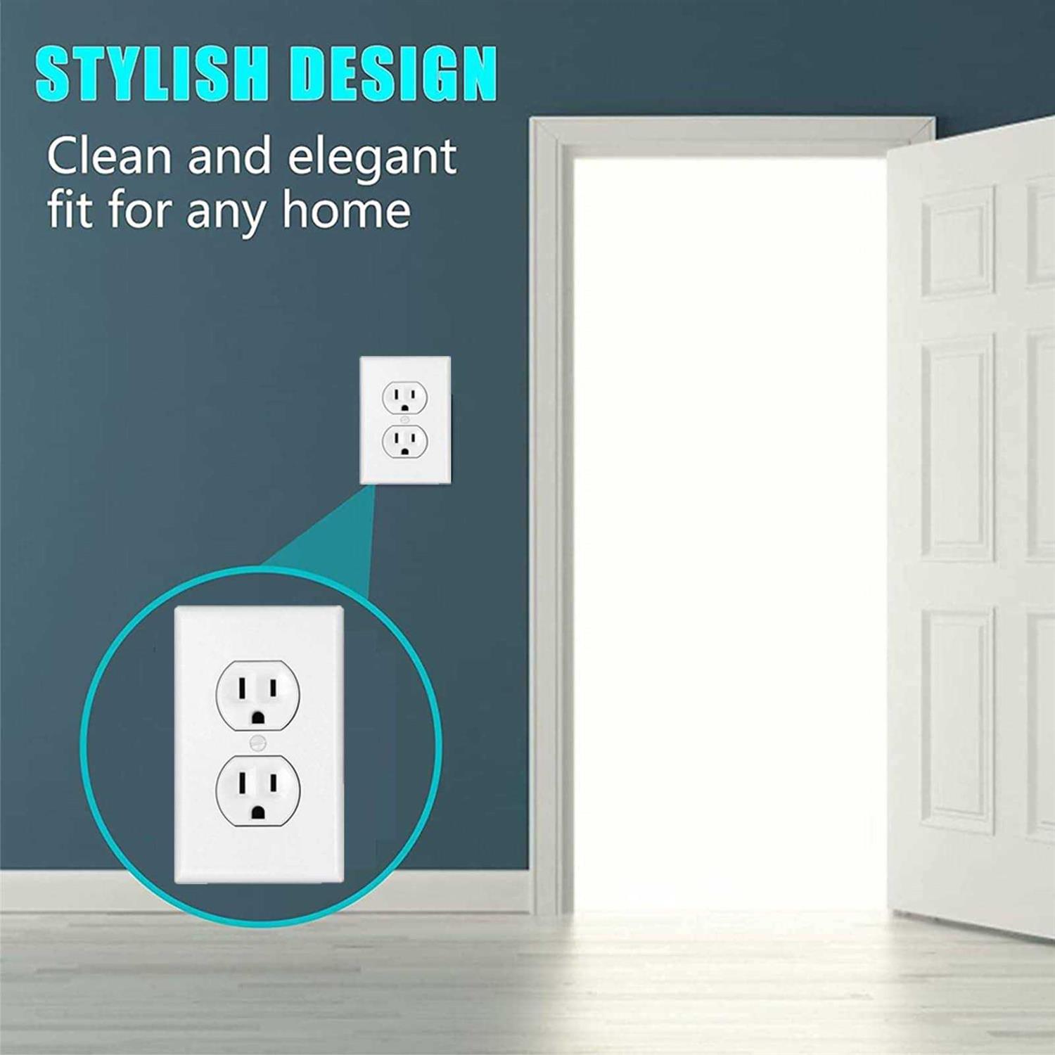 Outlet Covers Safety Electrical Plug Covers by HAWATOUR - Zenithce