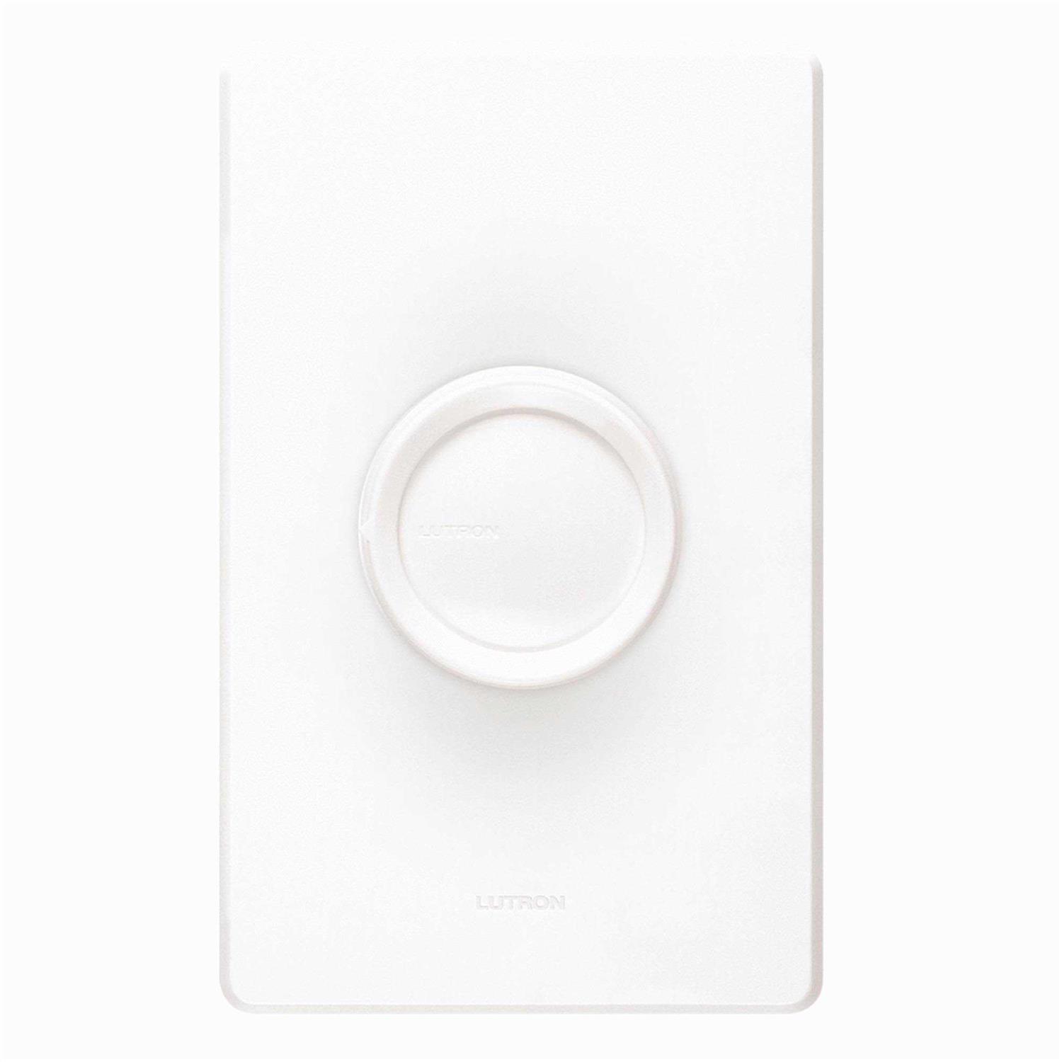 Lutron Dalia LED+ Single-Pole/3-Way LED Illuminated Rotary Light Dimmer Switch RCL-153PNLH-BL - Zenithce