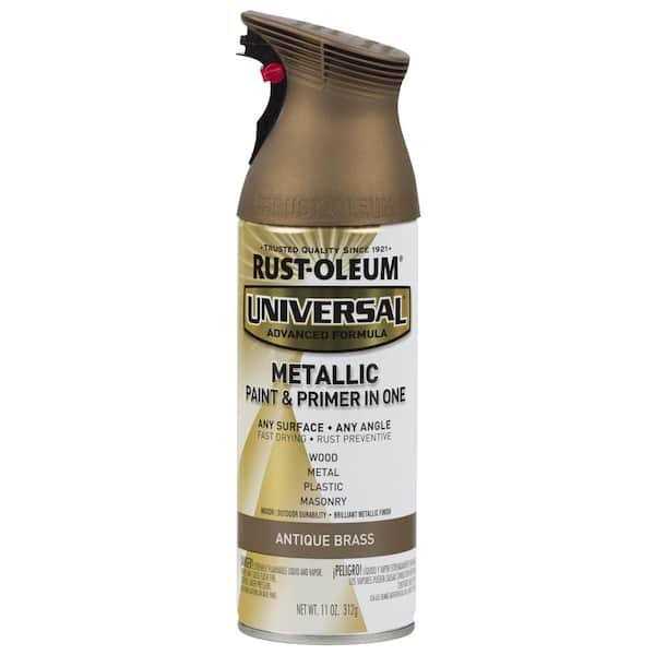 Rust-Oleum Universal Metallic Antique Brass Spray Paint 11 oz - Zenithce
