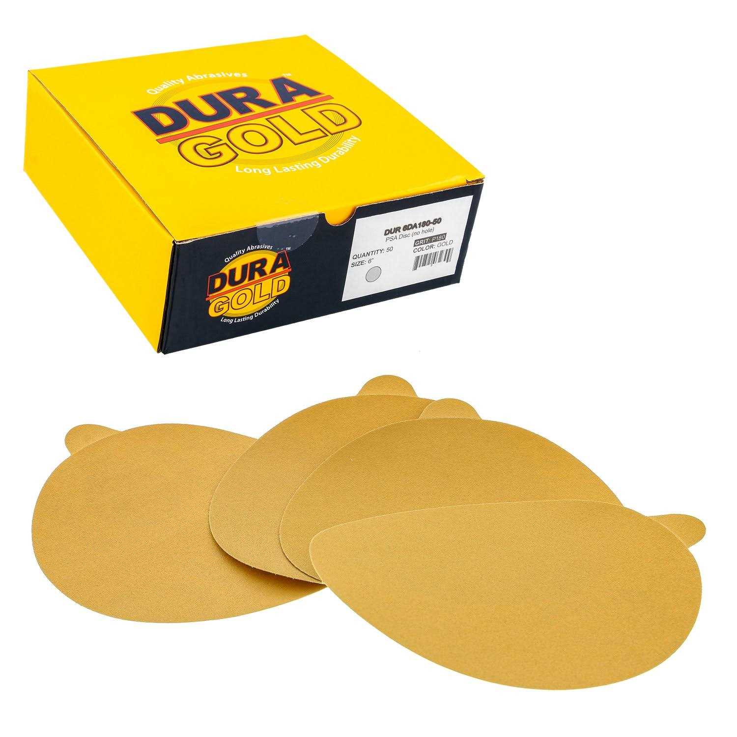 Dura-gold Grit 5 inch Green Film PSA Self Adhesive Stickyback Sanding Discs for DA Sanders - Zenithce