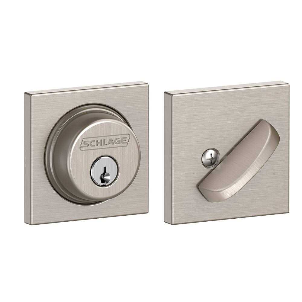 Schlage B60 Single Cylinder Collins Deadbolt - Zenithce