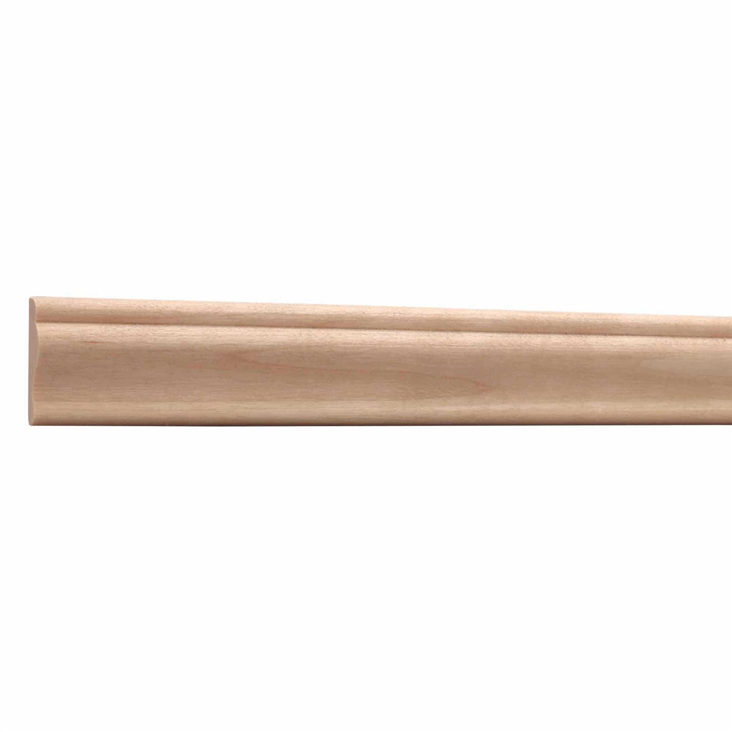 Ornamental Mouldings 5/16 in. x 11/16 in. x 96 in. White Hardwood Panel Colonial Moulding - Zenithce