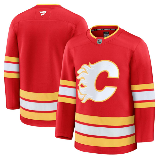 Calgary Flames Blank Red 2024-25 Home Stitched Jersey - Zenithce
