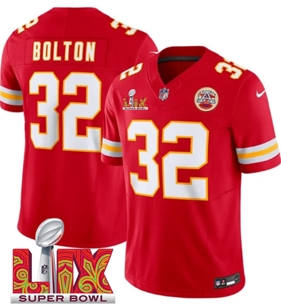 Kansas City Chiefs #32 Nick Bolton Red 2025 F.U.S.E. Super Bowl LIX Patch Vapor Untouchable Limited Stitched Jersey - Zenithce