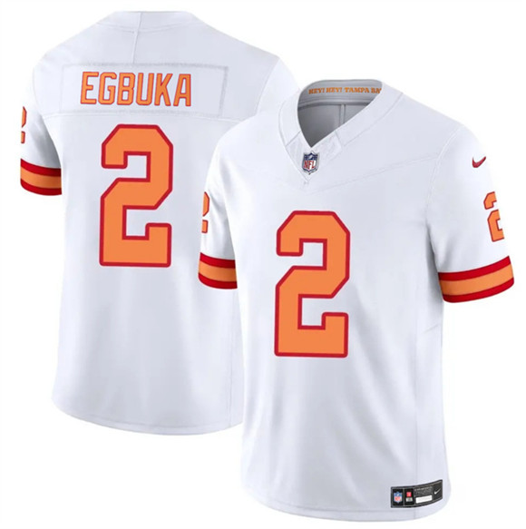 Tampa Bay Buccaneers #2 Emeka Egbuka White 2025 F.U.S.E. Vapor Limited Football Stitched Jersey - Zenithce