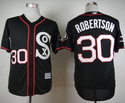 White Sox #30 David Robertson Black New Cool Base Stitched Jerseys - Zenithce