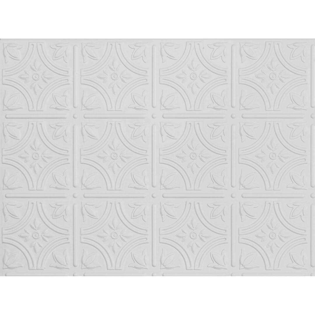 Innovera Decor by Palram Empire Snow White 18.5-in. x 24.3-in. Backsplash Panel - Zenithce