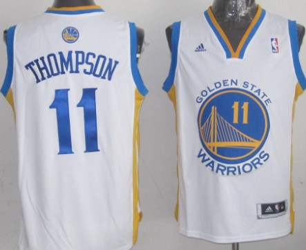 Golden State Warriors #11 Klay Thompson Revolution 30 Swingman White Jersey - Zenithce