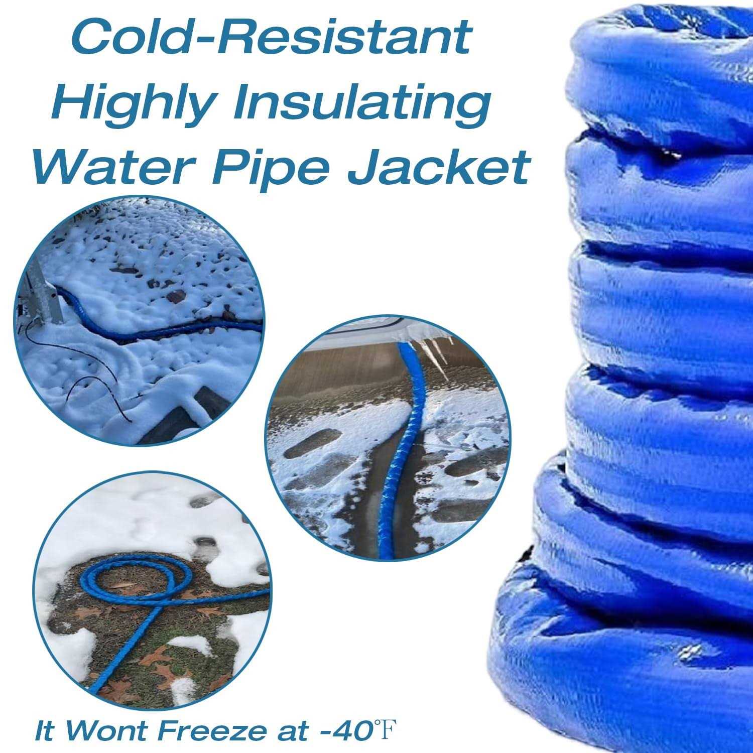 H&g lifestyles Heated Sewer Hose for RV Avoid Freezing at -20f RV Heated Water Hose - Zenithce