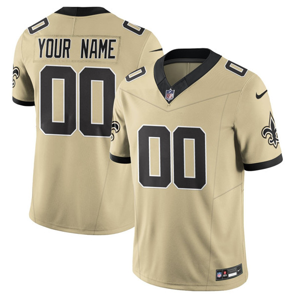 New Orleans Saints Custom Gold 2025 F.U.S.E. Alternate Vapor Limited Stitched Jersey - Zenithce