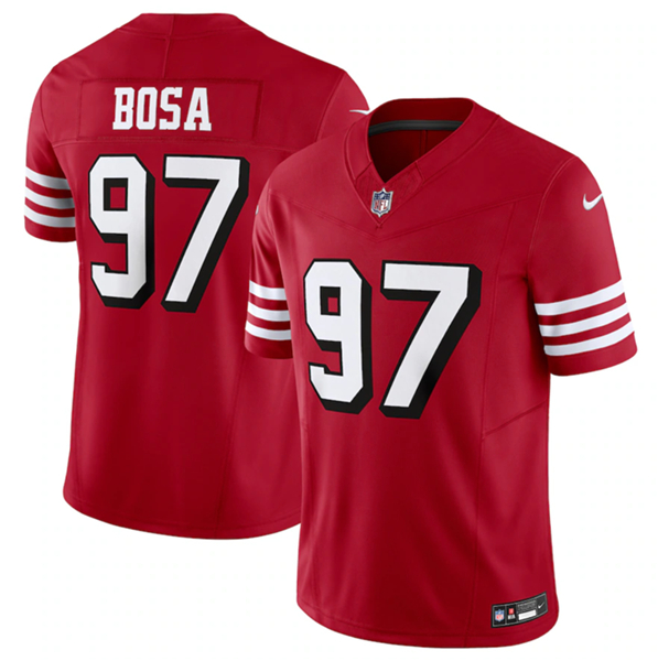 San Francisco 49ers #97 Nick Bosa New Red 2023 F.U.S.E. Vapor Untouchable Limited Stitched Jersey - Zenithce