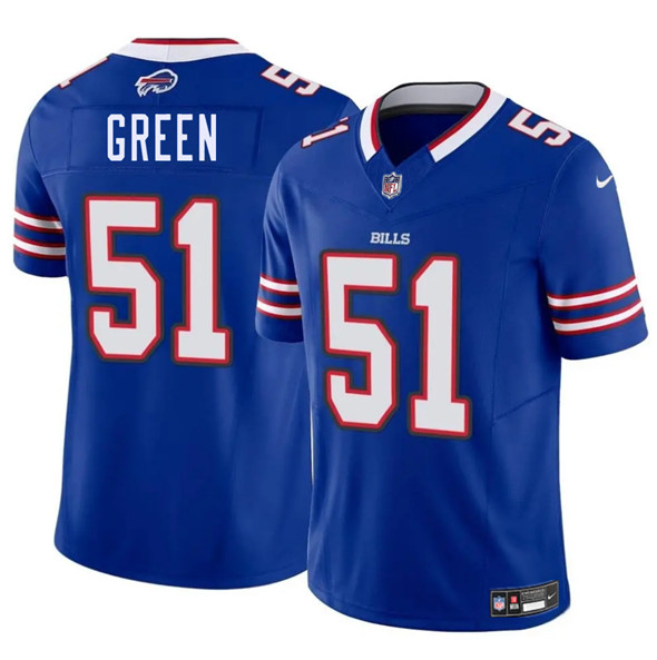 Buffalo Bills #51 Kendrick Green Blue 2025 F.U.S.E. Vapor Untouchable Limited Stitched Jersey - Zenithce