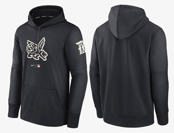 Texas Rangers Black City Connect Pullover Hoodie - Zenithce