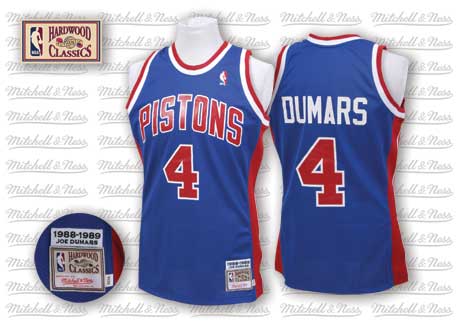 Detroit Pistons #4 Joe Dumars Blue Swingman Throwback Jersey - Zenithce