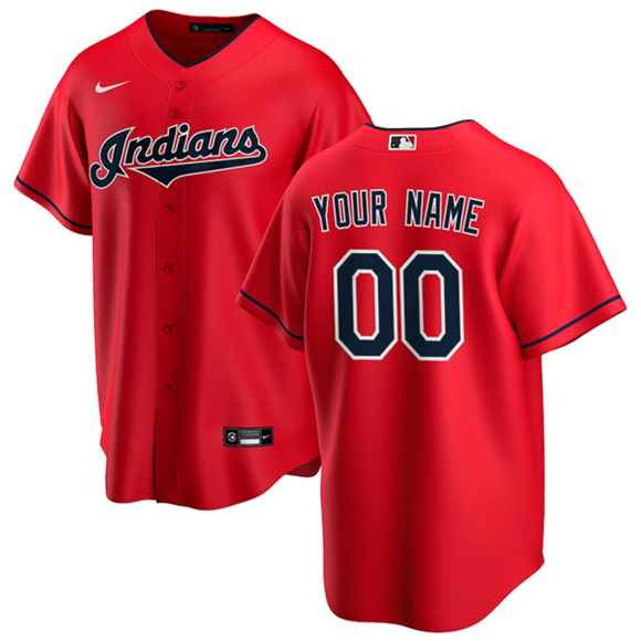 Cleveland Guardians Active Custom Red Baseball Stitched Jersey - Zenithce