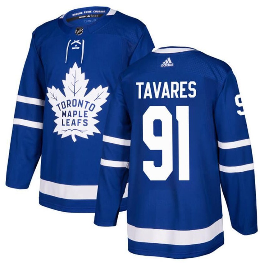 Toronto Maple Leafs #91 John Tavares Blue Adidas Stitched Jersey - Zenithce