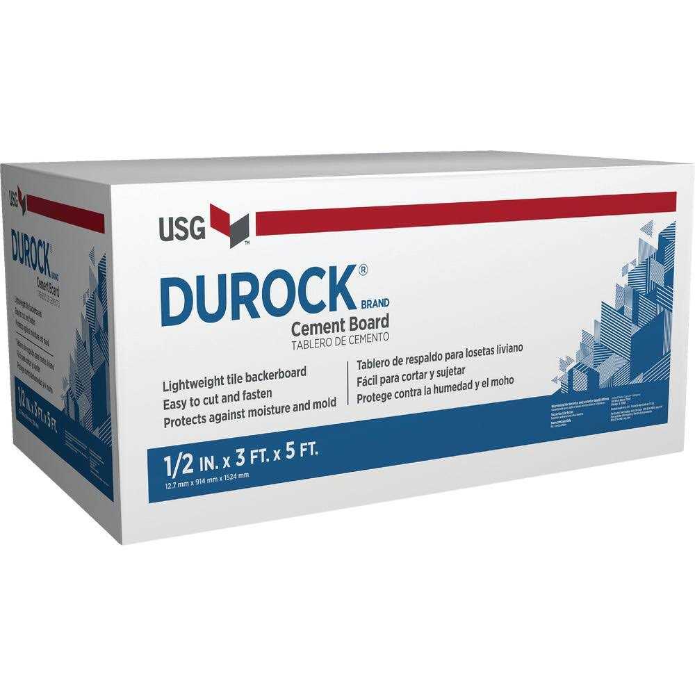 Durock 1/4 in. x 3 x 5 ft. Interior Cement Board - Zenithce