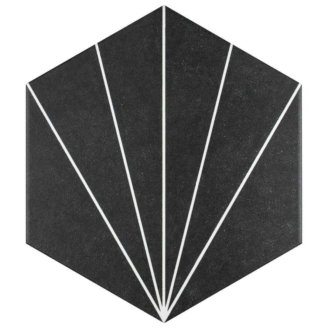 Merola Tile Aster Hex Porcelain Floor and Wall Tile - Zenithce