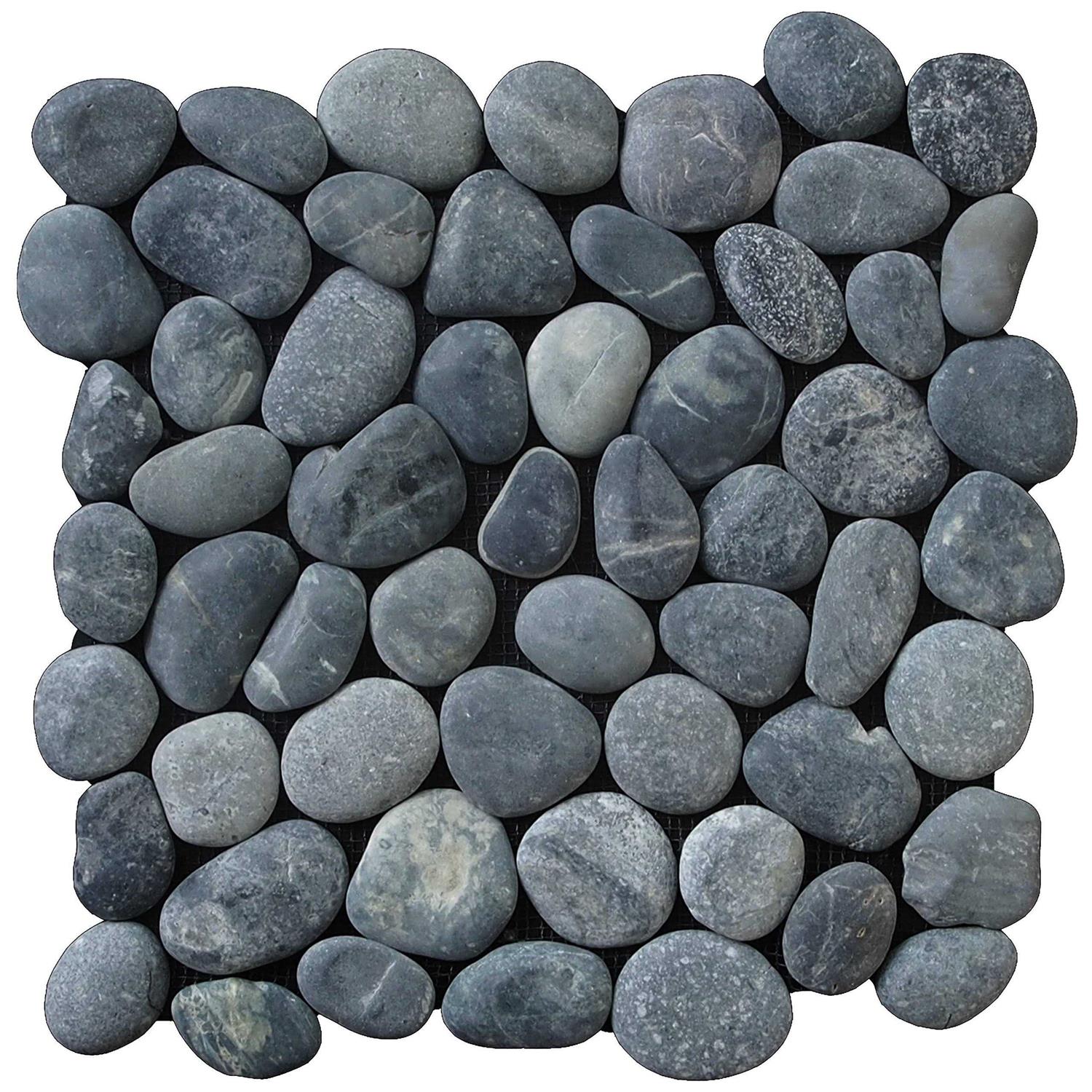 Tile Connection Classic Pebble Tile 11-1/4 in. x 11-1/4 in. x Mesh-Mounted Mosaic Tile - Zenithce