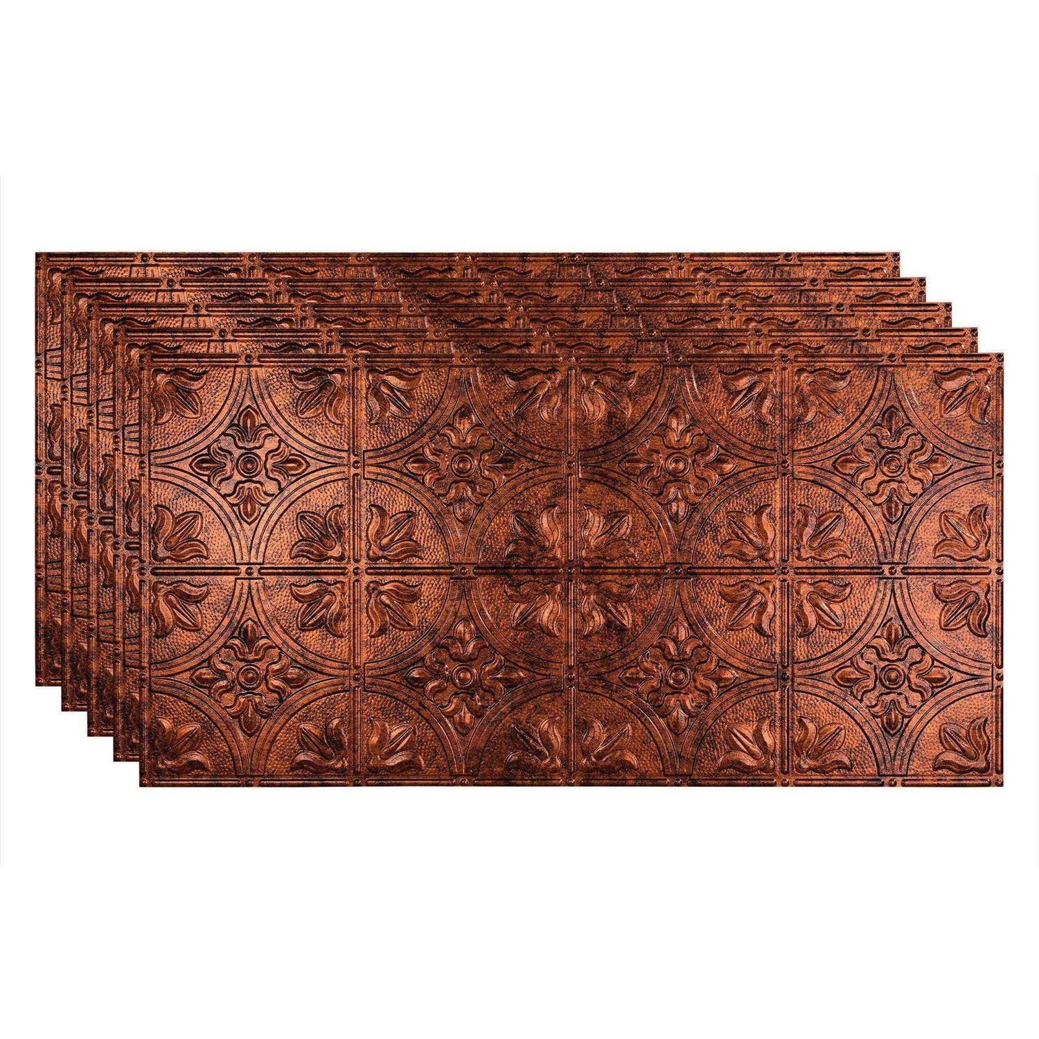 Fasade Traditional #2 2 ft. x 4 ft Glue Up Vinyl Ceiling Tile - Zenithce