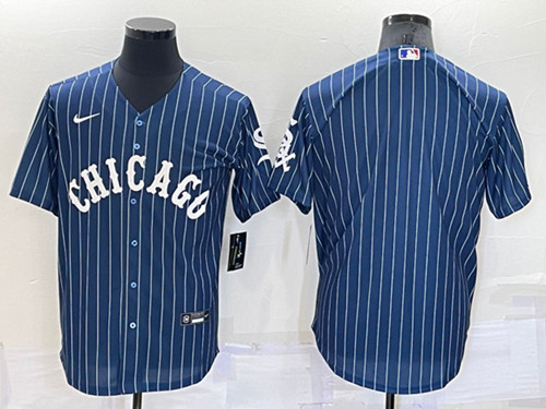 Chicago White Sox Blank Navy Cool Base Stitched Jersey - Zenithce
