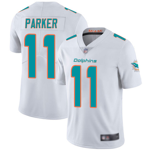 Dolphins #11 DeVante Parker White Stitched Limited Nike Jersey - Zenithce