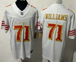 San Francisco 49ers #71 Trent Williams Limited White Rivalries FUSE Vapor Jersey - Zenithce