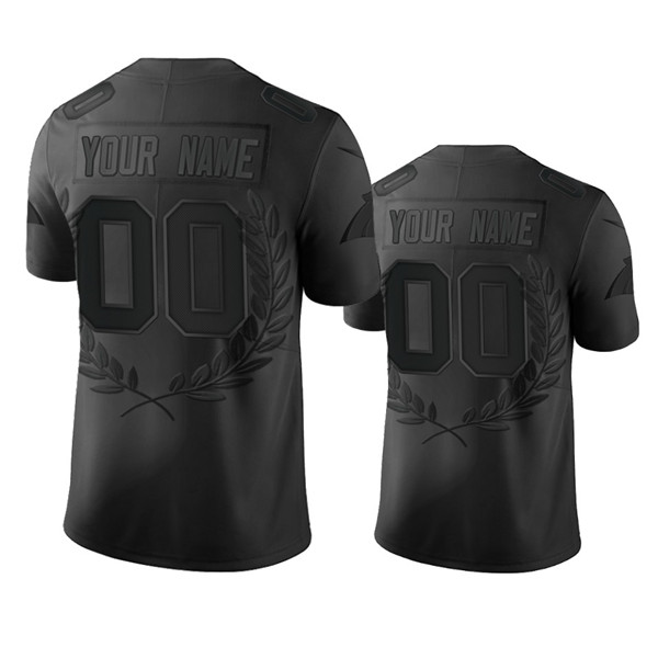Carolina Panthers Customized Black MVP Stitched Limited Jersey - Zenithce