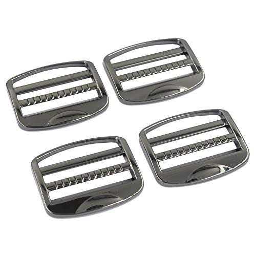 DGOL 10 pcs Heavy Zinc Alloy Ladder Lock Slider Metal Adjustable Webbing Release Buckles - Zenithce