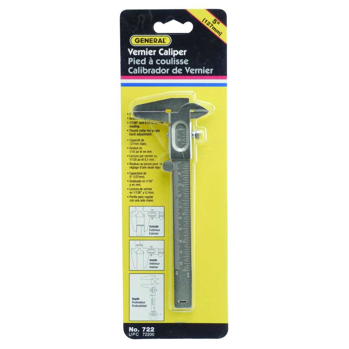 General Tools Vernier Caliper 722 - Zenithce