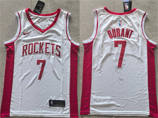 Houston Rockets #7 Kevin Durant White 2025 Association Edition Stitched Jersey - Zenithce