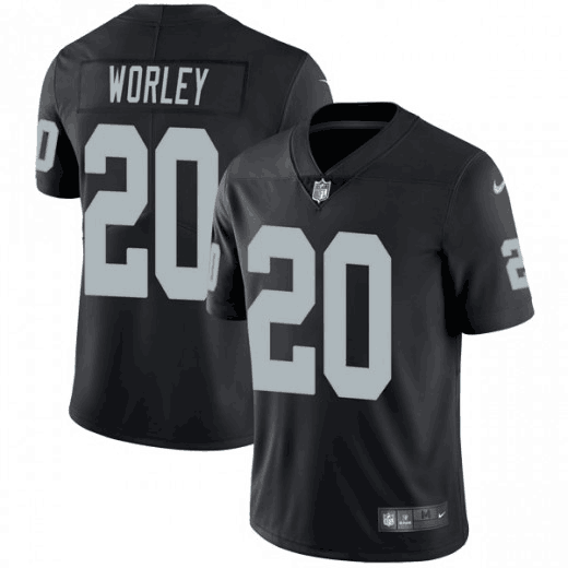 Raiders #20 Daryl Worley Black Vapor Untouchable Limited Stitched Jersey - Zenithce