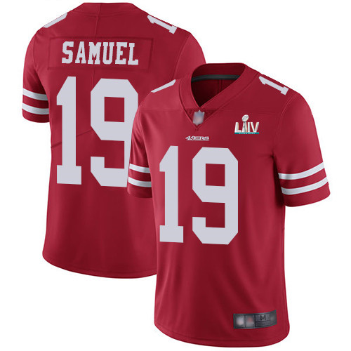 San Francisco 49ers #19 Deebo Samuel Red Super Bowl LIV Vaper Untouchable Limited Stitched Jersey - Zenithce