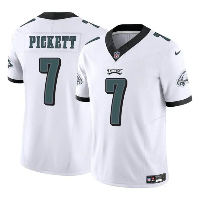 Philadelphia Eagles #7 Kenny Pickett White 2023 F.U.S.E Vapor Untouchable Limited Stitched Jersey - Zenithce
