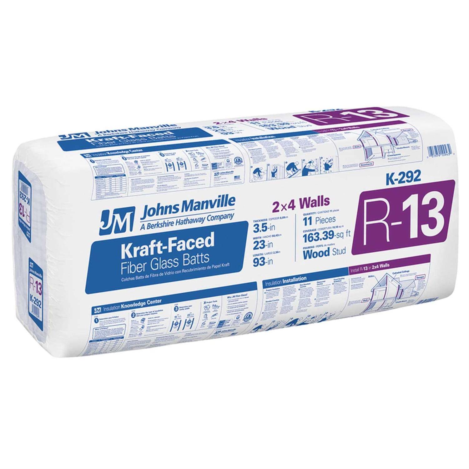 Johns Manville R-6 1-in x 4-ft x 8-ft AP Foil Faced Polyisocyanurate For Use in Garage Doors Board Insulation 90034729 - Zenithce