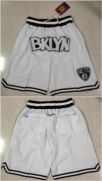 Brooklyn Nets White Shorts - Zenithce