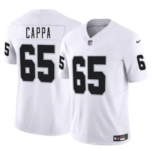 Las Vegas Raiders #65 Alex Cappa White 2025 F.U.S.E. Vapor Stitched Jersey - Zenithce