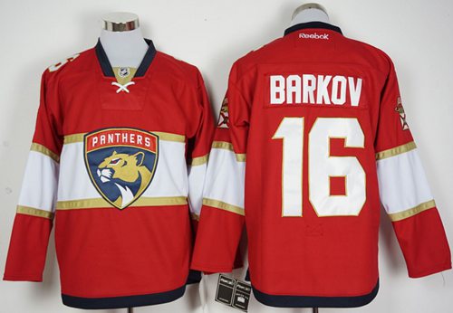 Panthers #16 Aleksander Barkov Red New Stitched Jersey - Zenithce