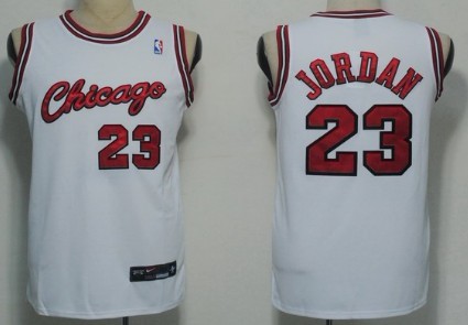 Chicago Bulls #23 Michael Jordan 1984-1985 Rookie White Authentic Jersey - Zenithce
