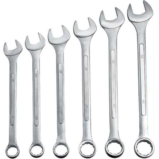 Pittsburgh 6 Piece Metric Jumbo Combination Wrench Set - Zenithce