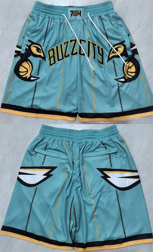 Charlotte Hornets Teal Shorts (Run Small) - Zenithce