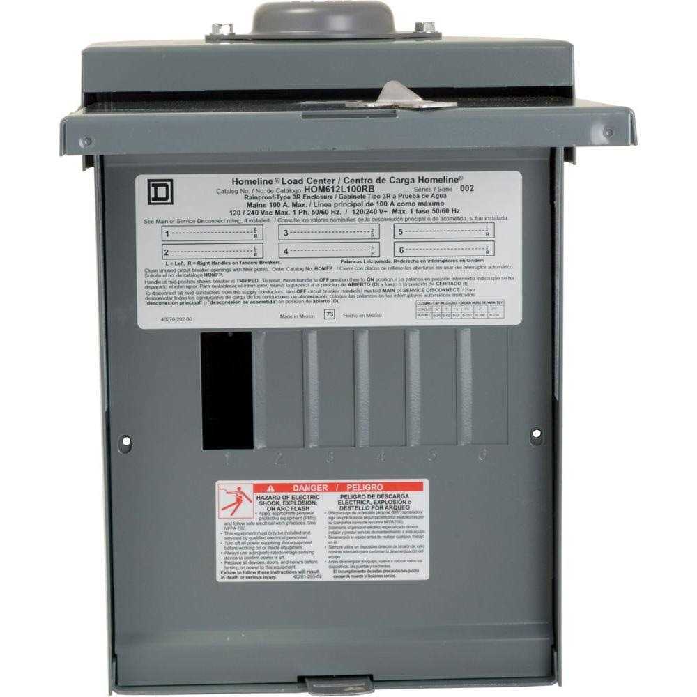 Square D Homeline 100 Amp 2-Pole Circuit Breaker HOM2100C - Zenithce