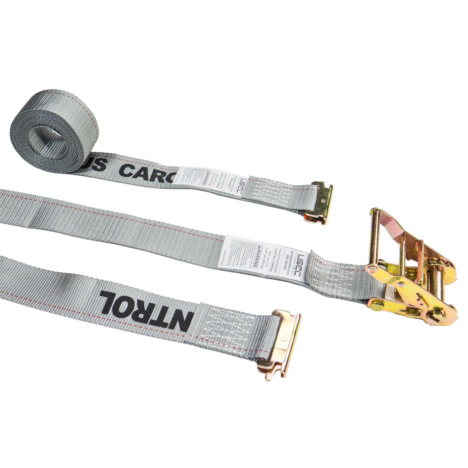 Us Cargo Control 2 x 8′ Blue Ratchet Strap 10,000 lbs w/ Axle Strap 5108AX10-BLU - Zenithce