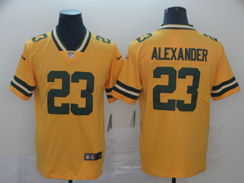 Green Bay Packers #23 Jaire Alexander Gold Inverted Legend Stitched Jersey - Zenithce