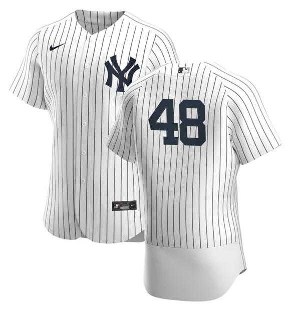 New York Yankees #48 Anthony Rizzo White Flex Base Stitched Baseball Jersey - Zenithce
