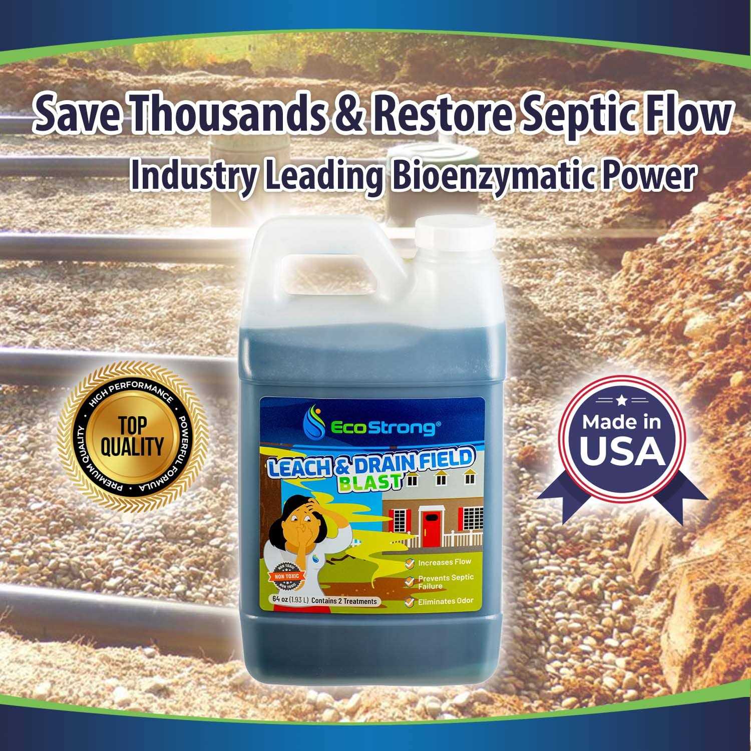 Eco Strong RV Toilet Treatment Black Holding Tank Deodorizer and Waste, Tissue, Sewage Digester - Zenithce