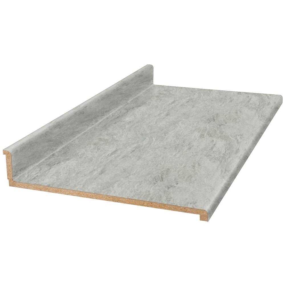 VT Dimensions Formica 4′ Carrara Bianco 6696-43 Straight Laminate Kitchen Countertop in White - Zenithce