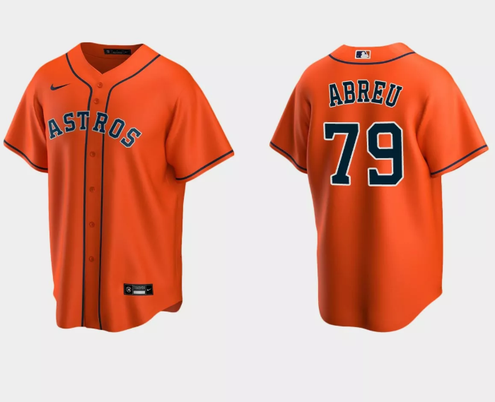 Houston Astros #79 José Abreu Orange Cool Base Stitched Jersey - Zenithce
