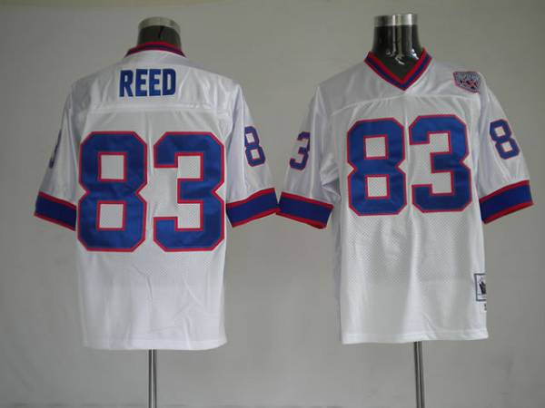 Mitchell Ness Bills #83 Andre Reed White Stitched Throwback Jersey - Zenithce