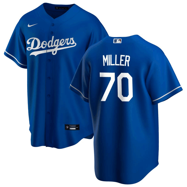 Los Angeles Dodgers #70 Bobby Miller Blue Cool Base Stitched Jersey - Zenithce